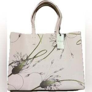 Ted Baker Pale Pink Floral-Print Tote